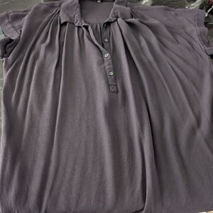 Madewell Women's Dark Purple Blouse